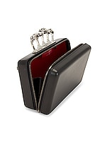 Alexander McQueen Twisted Clutch Bag in Black, view 4, click to view large image.