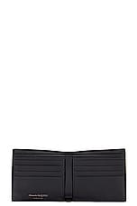 Alexander McQueen Billfold Wallet in Black & White, view 4, click to view large image.