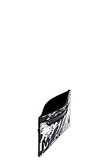 Alexander McQueen Card Holder in Black & White, view 4, click to view large image.