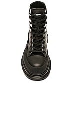 Alexander McQueen Boot in Black & White, view 4, click to view large image.