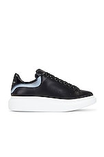 Alexander McQueen Oversized Sneaker in Black & Silver, view 1, click to view large image.
