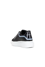 Alexander McQueen Oversized Sneaker in Black & Silver, view 3, click to view large image.