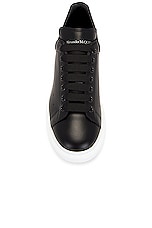 Alexander McQueen Oversized Sneaker in Black & Silver, view 4, click to view large image.
