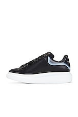 Alexander McQueen Oversized Sneaker in Black & Silver, view 5, click to view large image.