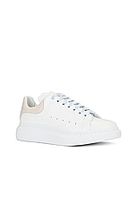 Alexander McQueen Oversized Sneaker in White & Trench, view 2, click to view large image.