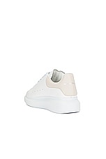 Alexander McQueen Oversized Sneaker in White & Trench, view 3, click to view large image.