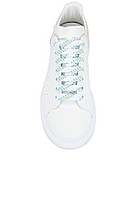Alexander McQueen Oversized Sneaker in White & Trench, view 4, click to view large image.