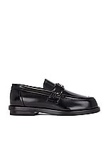 Alexander McQueen Leather Shoe in Black, view 1, click to view large image.