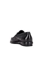 Alexander McQueen Leather Shoe in Black, view 3, click to view large image.
