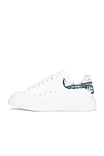 Alexander McQueen Oversized Sneaker in White & Black, view 5, click to view large image.