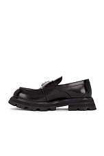 Alexander McQueen Loafer in Black & Silver, view 5, click to view large image.