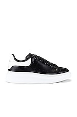 Alexander McQueen Sneaker in Black & White, view 1, click to view large image.