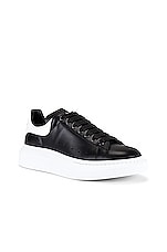 Alexander McQueen Sneaker in Black & White, view 2, click to view large image.