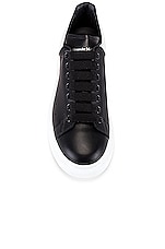 Alexander McQueen Sneaker in Black & White, view 4, click to view large image.