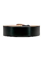 Alexander McQueen Geometric Buckle Belt in Black, view 2, click to view large image.