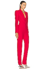 Alexander McQueen All in One Jumpsuit in Lust Red, view 2, click to view large image.
