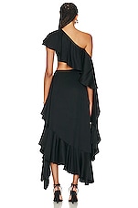 Alexander McQueen Day Dress in Black, view 4, click to view large image.