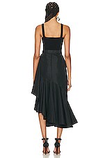 Alexander McQueen Cut And Sew Dress in Black, view 4, click to view large image.