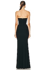 Alexander McQueen Strapless Evening Dress in Black, view 3, click to view large image.