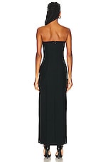 Alexander McQueen Strapless Blazer Dress in Black, view 3, click to view large image.