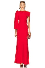Alexander McQueen Evening Dress in Lust Red, view 1, click to view large image.