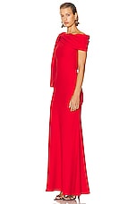 Alexander McQueen Evening Dress in Lust Red, view 3, click to view large image.