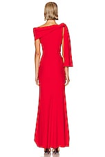 Alexander McQueen Evening Dress in Lust Red, view 4, click to view large image.