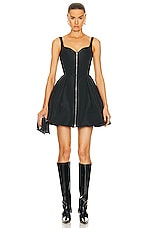 Alexander McQueen Day Dress in Black, view 1, click to view large image.