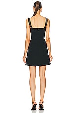 Alexander McQueen Day Dress in Black, view 3, click to view large image.