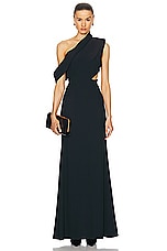 Alexander McQueen Evening Dress in Black, view 1, click to view large image.