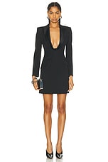 Alexander McQueen Evening Blazer Dress in Black, view 1, click to view large image.