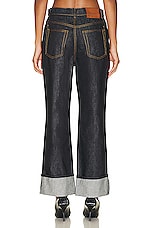 Alexander McQueen Denim Trouser in Dark Rinsed, view 3, click to view large image.