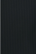 Alexander McQueen Wool Pinstripe Coat in Navy, view 5, click to view large image.