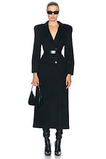 Alexander McQueen Tailored Coat in Black, view 4, click to view large image.