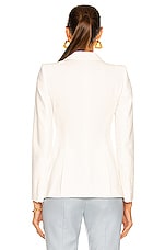 Alexander McQueen One Button Classic Blazer in Ivory, view 3, click to view large image.