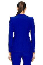 Alexander McQueen One Button Jacket in Ultramarine, view 3, click to view large image.