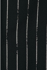 Alexander McQueen Certified Broken Stripe Blazer in Black & Ivory, view 5, click to view large image.