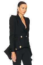 Alexander McQueen Wool Jacket in Black, view 2, click to view large image.
