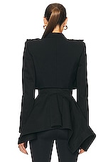 Alexander McQueen Wool Jacket in Black, view 3, click to view large image.