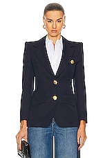 Alexander McQueen Cavalry Jacket in Navy, view 1, click to view large image.