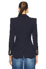 Alexander McQueen Cavalry Jacket in Navy, view 3, click to view large image.