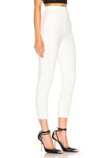 Alexander McQueen High Waisted Cigarette Pant in Ivory, view 2, click to view large image.