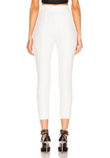 Alexander McQueen High Waisted Cigarette Pant in Ivory, view 3, click to view large image.