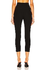 Alexander McQueen High Waisted Cigarette Pant in Black, view 3, click to view large image.