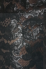 Alexander McQueen Lace High Waisted Pant in Black, view 5, click to view large image.