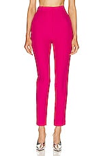 Alexander McQueen High Waisted Cigarette Pant in Orchid Pink, view 1, click to view large image.
