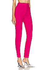 Alexander McQueen High Waisted Cigarette Pant in Orchid Pink, view 2, click to view large image.