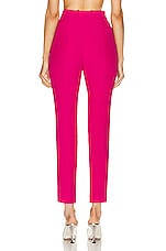 Alexander McQueen High Waisted Cigarette Pant in Orchid Pink, view 3, click to view large image.
