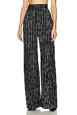 Alexander McQueen Certified Broken Stripe Trouser in Black & Ivory, view 1, click to view large image.
