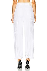 Alexander McQueen Denim Trouser in Optical White, view 4, click to view large image.